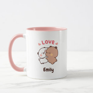 Cute Kawaii Panda   Personalized Add Your Name Mug