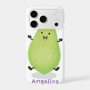 Cute kawaii papaya paw paw cartoon illustration