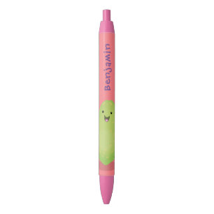 Cute kawaii papaya paw paw cartoon illustration black ink pen