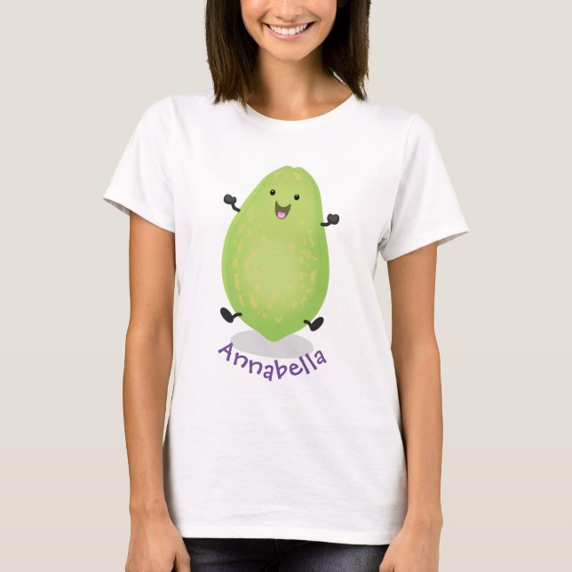 Cute kawaii papaya paw paw cartoon illustration T-Shirt (Front)
