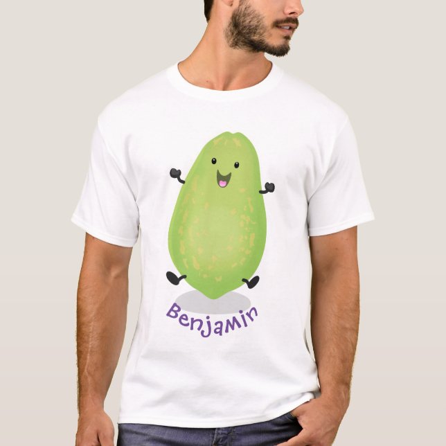 Cute kawaii papaya paw paw cartoon illustration T-Shirt (Front)