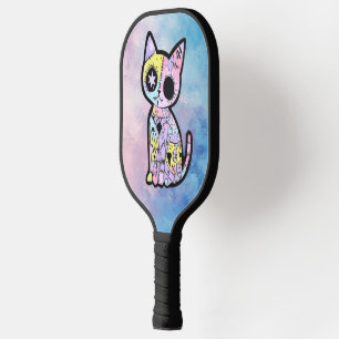 Cute Kawaii Pastel Goth Patchwork Gothic Creepy Pickleball Paddle
