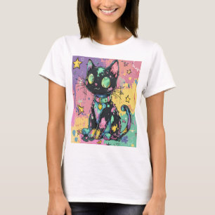 Cute Kawaii Pastel Goth Patchwork Gothic Creepy T-Shirt