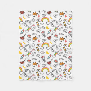 Cute Kawaii Pattern fleece blankets