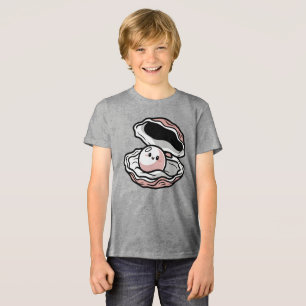 Cute Kawaii Pearl in an Open Shell Tri-Blend Shirt