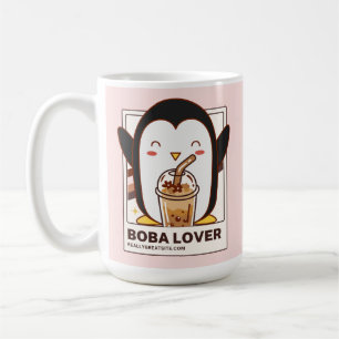Cute Kawaii Penguin Boba Lover Coffee Mug