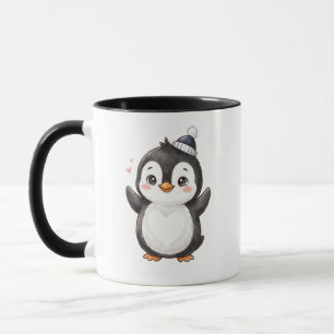 Cute Kawaii Penguin "Chillin' with My Favourite Br Mug