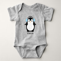 Cute Kawaii Penguin Illustration Personalised baby