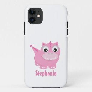 Cute Kawaii Pink Dino iPhone 11 Case