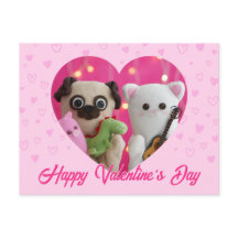 Cute Kawaii Pink Pastel Hearts Valentine’s Day