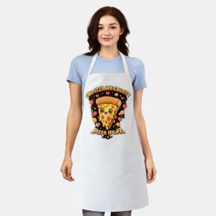 Cute Kawaii Pizza Apron – In Pizza We Crust Funny 