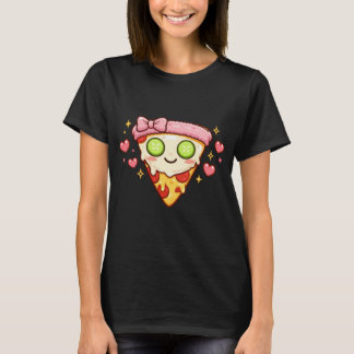 Cute Kawaii Pizza Self Care Spa Day | Girly Retro  T-Shirt
