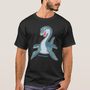 Cute Kawaii Plesiosaurus Dinosaurs Graphic Gift T-Shirt