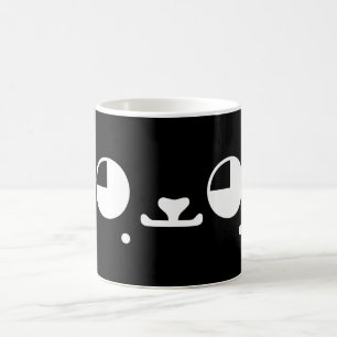 Cute Kawaii Puppy Dog Japanese Kaomoji Emoticon Coffee Mug
