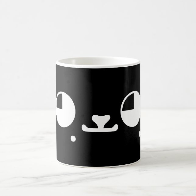 Cute Kawaii Puppy Dog Japanese Kaomoji Emoticon Coffee Mug (Center)