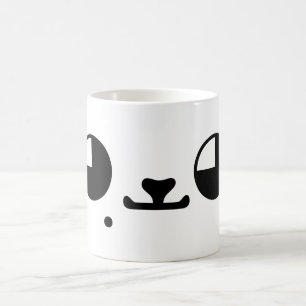 Cute Kawaii Puppy Dog Japanese Kaomoji Emoticon Coffee Mug