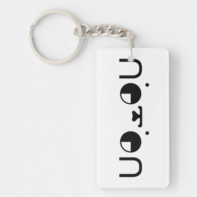 Cute Kawaii Puppy Dog Japanese Kaomoji Emoticon Key Ring (Front)
