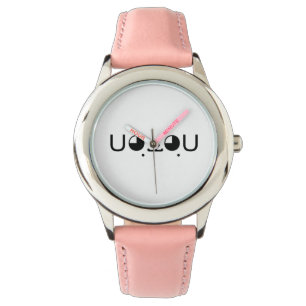 Cute Kawaii Puppy Dog Japanese Kaomoji Emoticon Watch