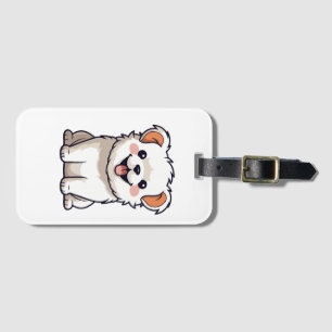 Cute Kawaii Puppy Vinyl Sticker - Adorable Cartoon Luggage Tag