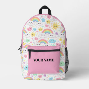 Cute Kawaii Rainbow Backpack Personalised Bag