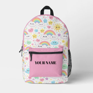Cute Kawaii Rainbow Backpack | Personalised Bag