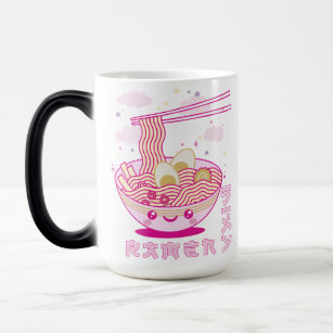 Cute Kawaii Ramen Anime Noodles Ramen Girls, Teens Magic Mug