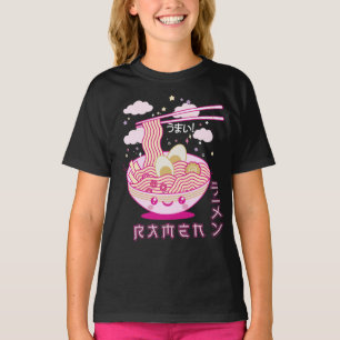 Cute Kawaii Ramen Anime Noodles Ramen Girls, Teens T-Shirt