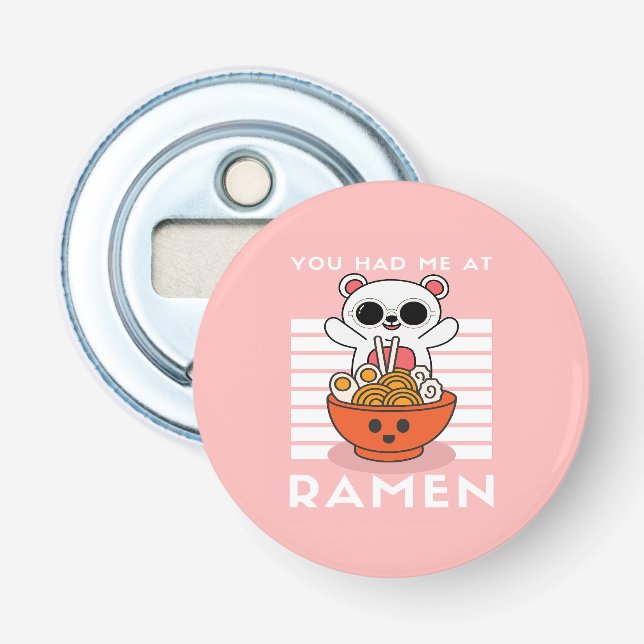 Cute Kawaii Ramen  Bottle Opener (Front)