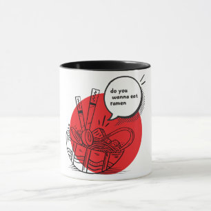 Cute Kawaii Ramen - Funny Japanese Food  Mug