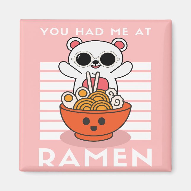 Cute Kawaii Ramen  Magnet (Front)