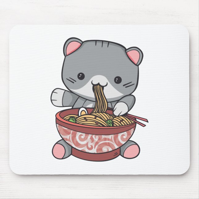 cute kawaii ramen mouse mat (Front)