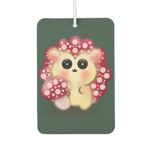 Cute Kawaii Red Mushroom Hedgehog Toadstool Art Car Air Freshener