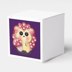 Cute Kawaii Red Mushroom Hedgehog Toadstool Art Favour Box
