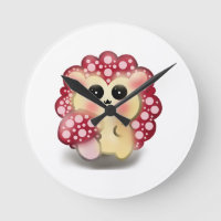 Cute Kawaii Red Mushroom Hedgehog Toadstool Art