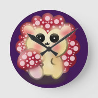 Cute Kawaii Red Mushroom Hedgehog Toadstool Art