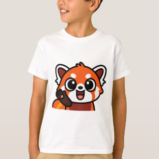 Cute Kawaii Red Panda Cartoon T-Shirt