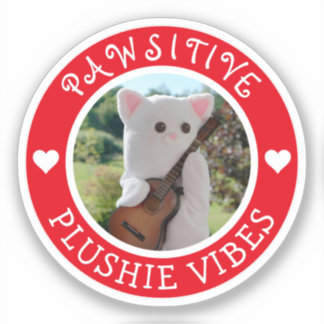 Cute Kawaii Red Pawsitive Plushie Vibes Photo