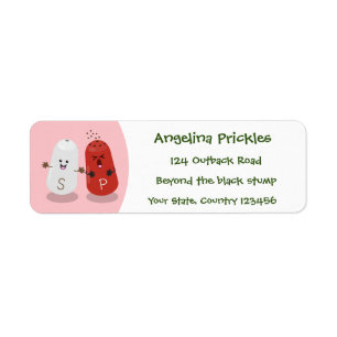 Cute kawaii salt and pepper shakers cartoon