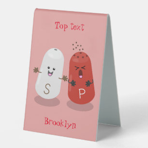 Cute kawaii salt and pepper shakers cartoon