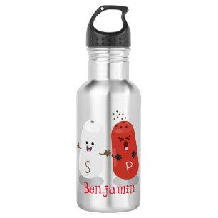 Cute kawaii salt and pepper shakers cartoon 532 ml water bottle