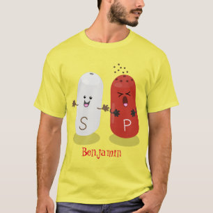 Cute kawaii salt and pepper shakers cartoon T-Shirt