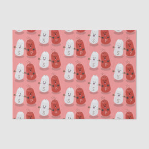 Cute kawaii salt and pepper shakers cartoon tissue paper