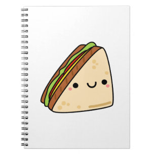 Cute Kawaii Sandwich Notebook