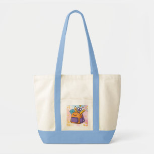 Cute Kawaii School Backpack and Supplies  Tote Bag