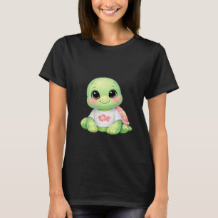 Cute Kawaii Sea Turtle Chibi Baby Women's T-Shirt