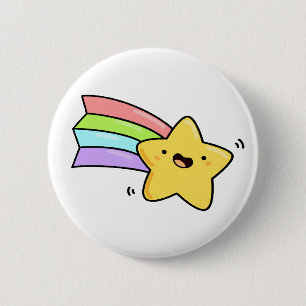 Cute Kawaii Shooting Star 6 Cm Round Badge