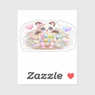 Cute Kawaii Shop Small Business Cat Pastel Pink Fl