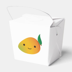 Cute Kawaii Smiling Mango Favour Box