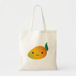 Cute Kawaii Smiling Mango Tote Bag