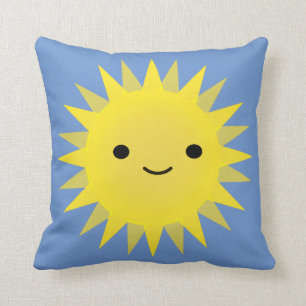 Cute Kawaii Smiling Sun Cushion